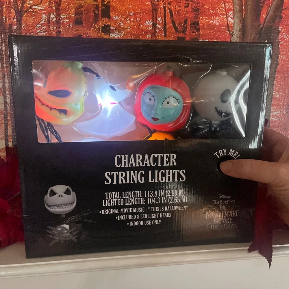 The Nightmare Before Christmas Halloween Musical String Light Set Jack Sally